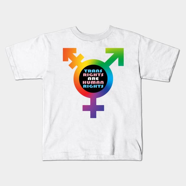 Trans Rights! Kids T-Shirt by SJAdventures